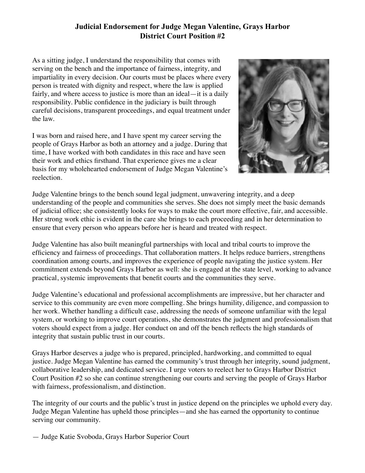 Katie Svoboda endorsement